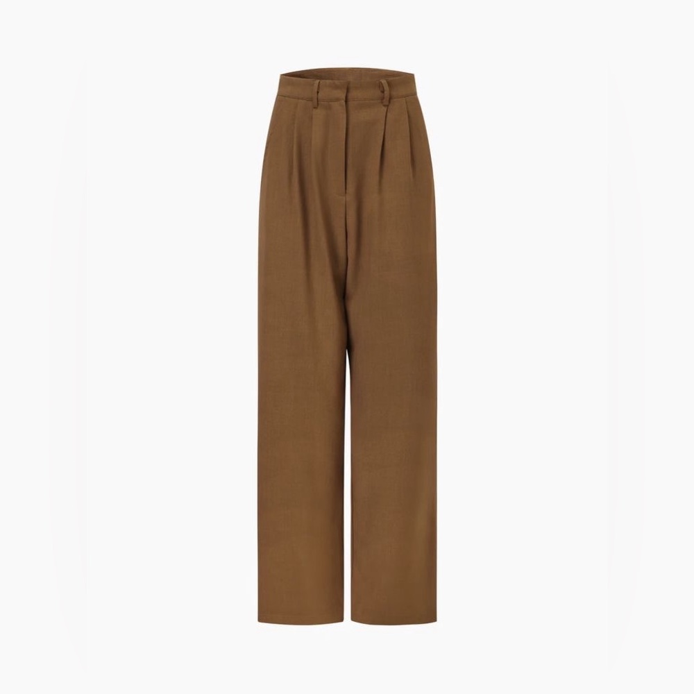 Commense Elegant Tan Women's Trousers